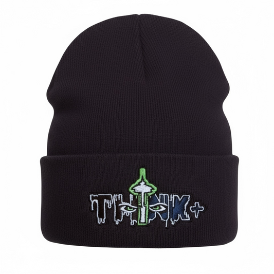 Navy Blue Seahawks Beanie
