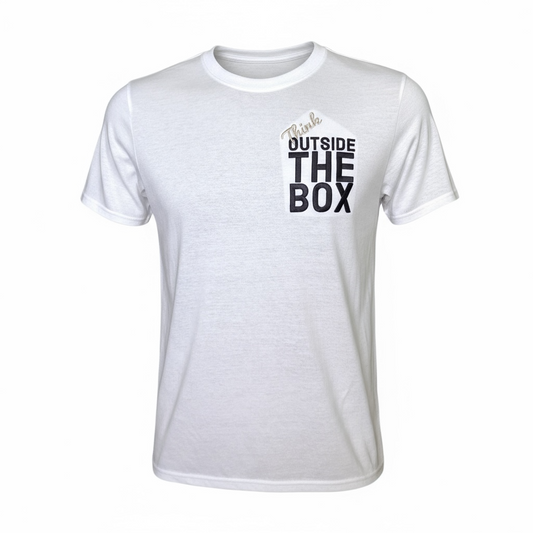 Think Outside The Box White t-shirt