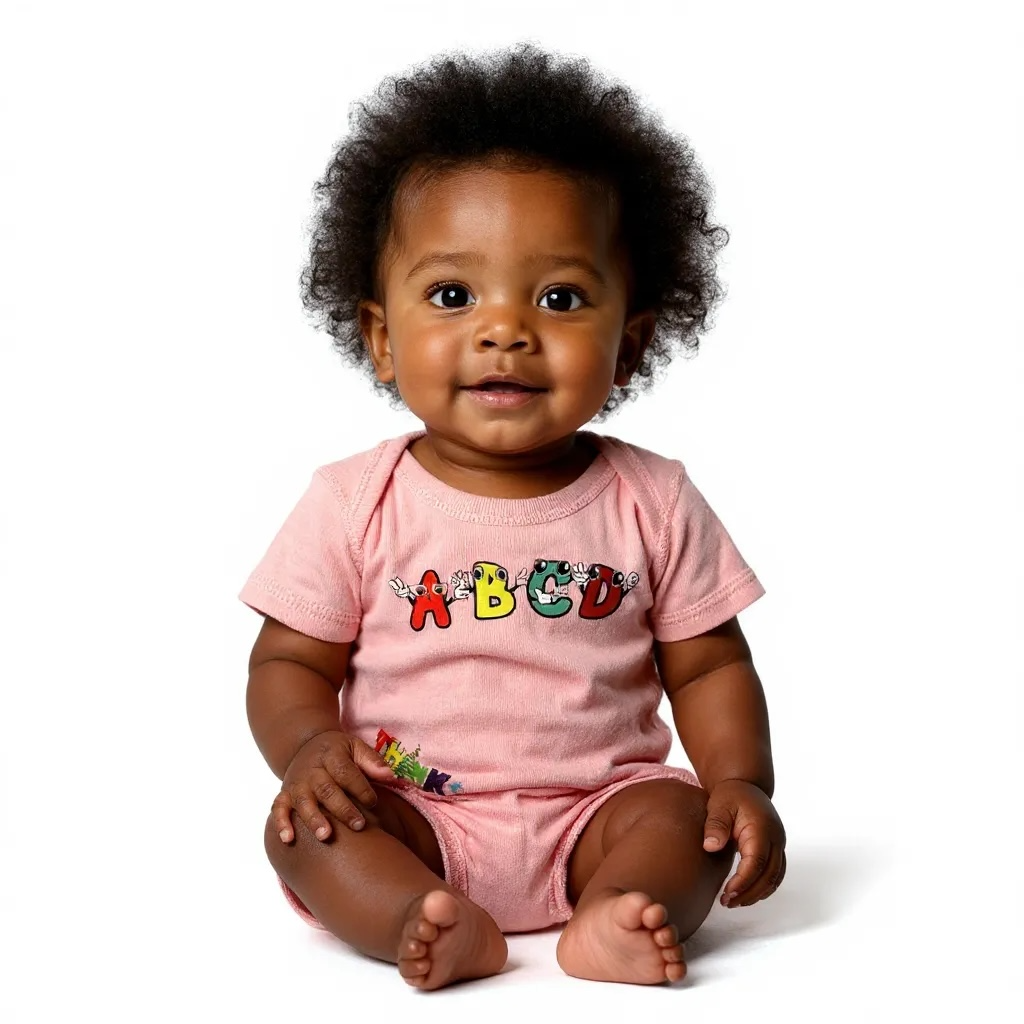 Pink Infant ABCD Body Suit