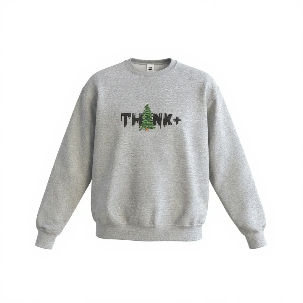 Gray Think + Sweatshirt