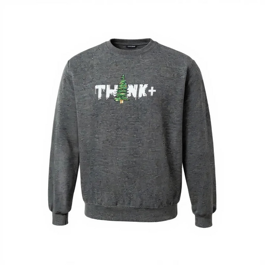 Heather Black Think + Sweatshirt