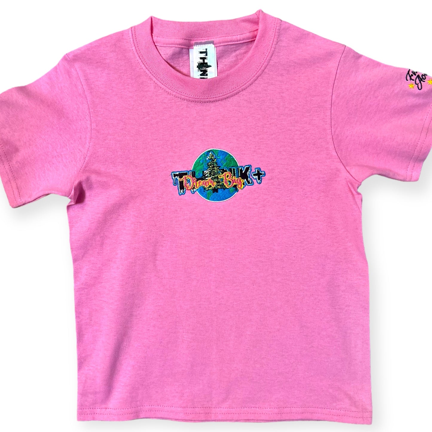 Dream Big Youth T-Shirt Pink