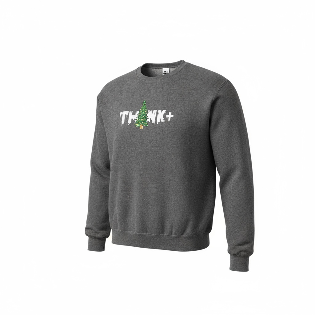 Heather Black Think + Sweatshirt
