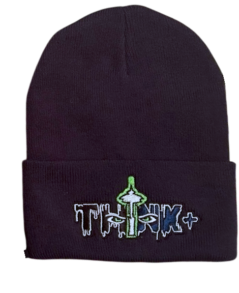 Navy Blue Seahawks Beanie